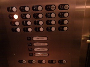 Elevator control panel