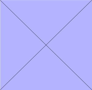 Figure 4. Division of the graphics area using the two diagonals